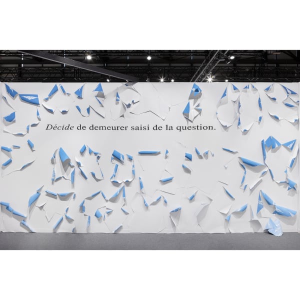 Latifa Echakhch Untitled, 2025 acrylic on canvas 350 x 700 cm (variable dimensions) unique