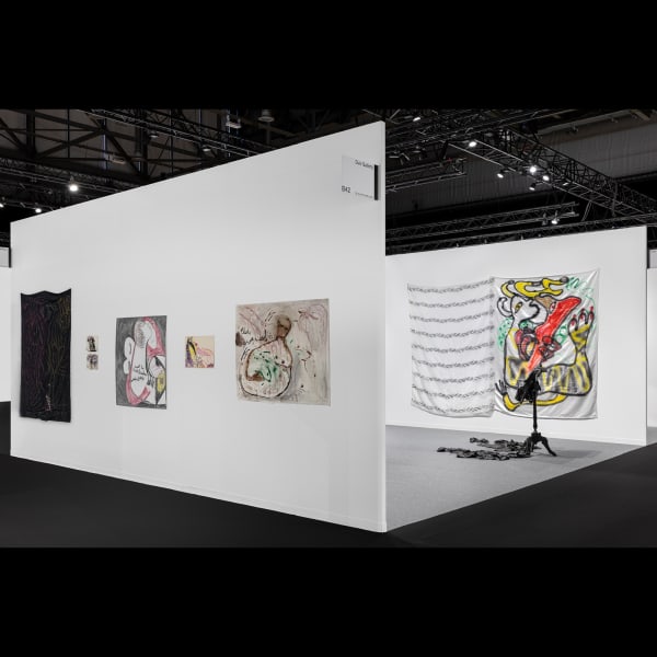 Duo exhibition Aysha E Arar and Latifa Echakhch, installation view, DVIR GALLERY, Art Geneve 2025