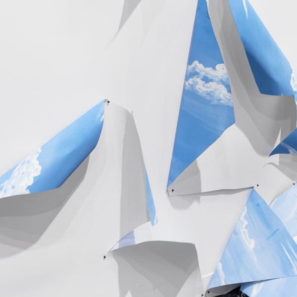 Latifa Echakhch Untitled, 2025 (detail) acrylic on canvas 350 x 700 cm (variable dimensions) unique
