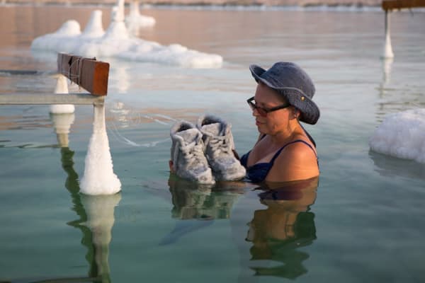 Landau with new salt sculptures, July 2016. Photo: Shaxaf Haber