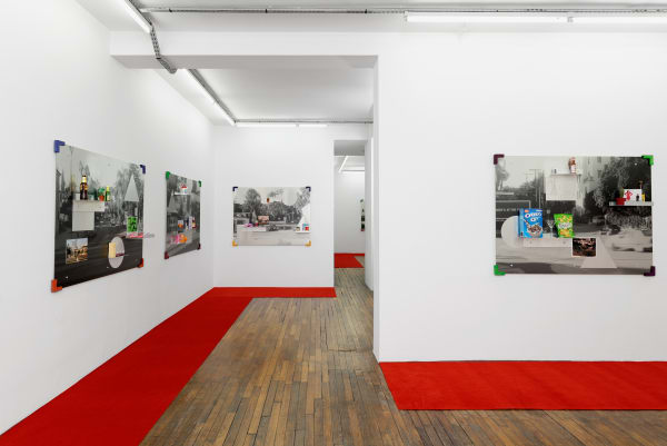 Metallic Sunsets, 2023, Jonathan Monk, Exhibition view, Dvir Gallery / Paris. Photo: Aurélien Mole