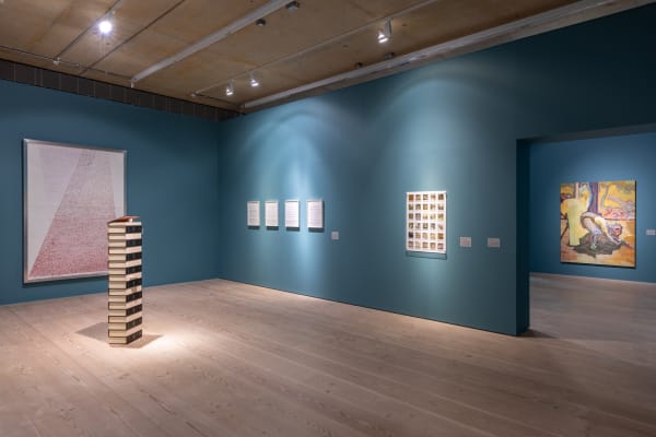 Installation view of In Other Worlds: Acts of Translation at Focal Point Gallery, Southendon- Sea in partnership with the Roberts Institute of Art, 2025. Photo: Anna Lukala