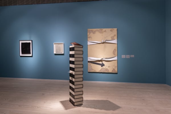 Installation view of In Other Worlds: Acts of Translation at Focal Point Gallery, Southendon- Sea in partnership with the Roberts Institute of Art, 2025. Photo: Anna Lukala