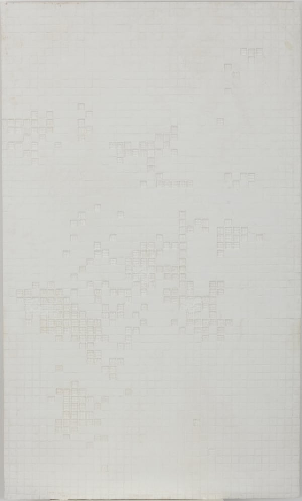 Portrait of the Wall 11 墙的肖像 11, SU Chang 苏畅, 2014, Polymerized plaster, plant fibre, and glue石膏,植物纤维,胶, 141.5 × 84.5cm