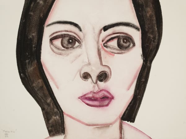 Marina 1974, HU Zi 胡子, 2014,Gouache on paper 纸上水粉, 40.5 × 54 cm