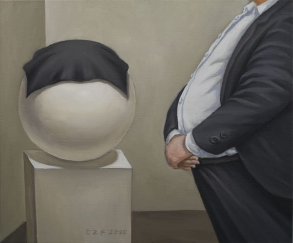 Bigger 要大, CAO Zaifei 曹再飞, 2019. Oil on canvas 布面油画, 60 × 70 cm