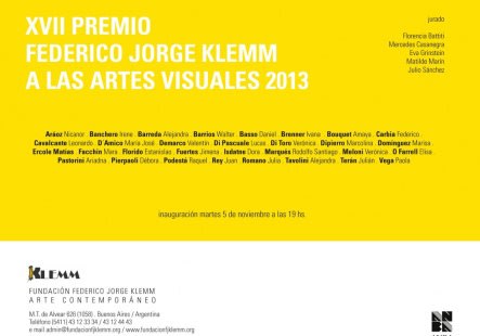 Ivana Brenner awarded First mention in Fundacion Klemm Prize