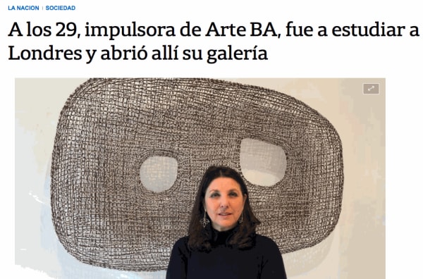 Director of jaggedart Andrea Harari Interview in La Nacion