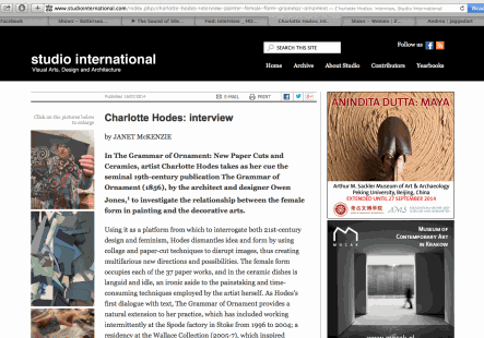 Charlotte Hodes: Interview