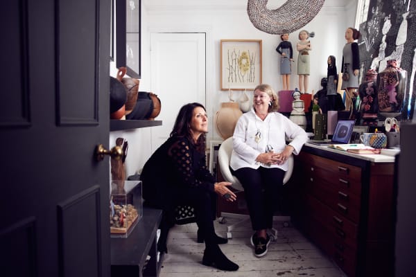 Andrea Harari and Janeen Haythornthwaite - Founders jaggedart | Portrait by Alun Callender