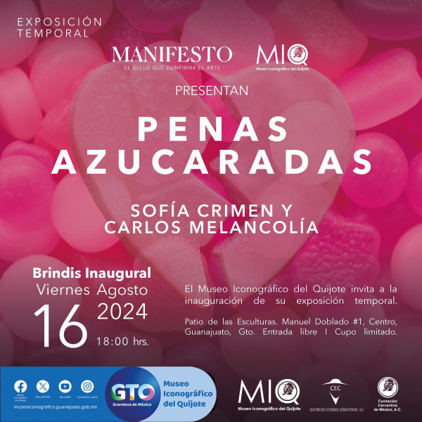 Penas Azucaradas Exposición colectiva de Sofía Crimen y Carlos Melancolia en el Museo Iconográfico del Quijote