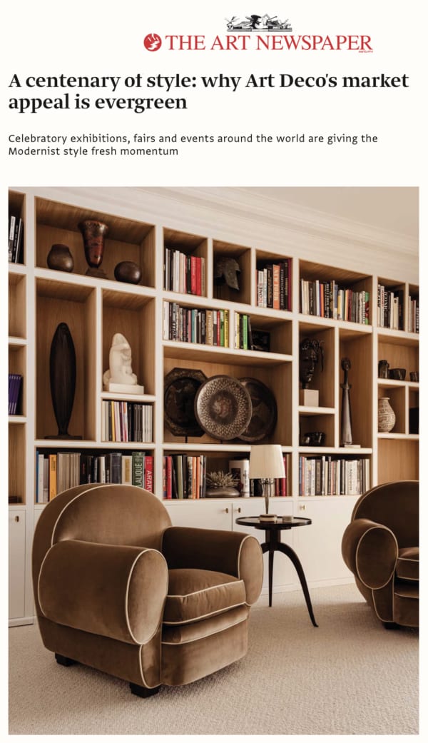 The Art Newspaper, A centenary of style: why Art Deco's market appeal is evergreen