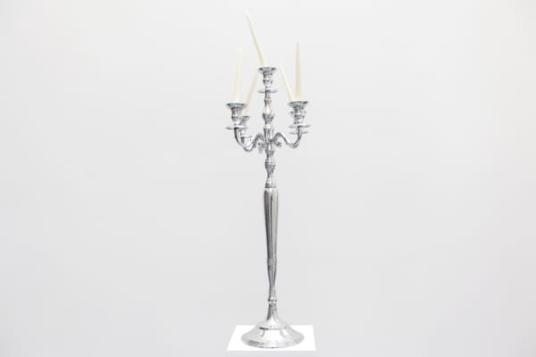 Hans-Peter Feldmann, Candles holder with crossed candles
