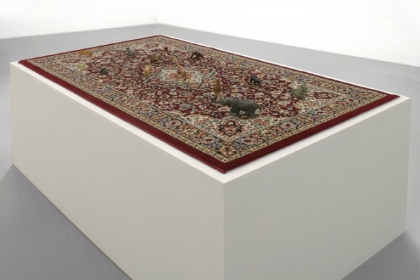 Hans-Peter Feldmann, Carpet with toy animals