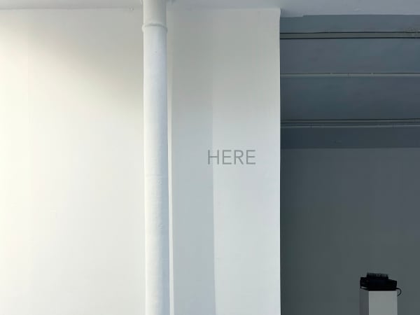 Robert Barry, HERE and NOW, 1969