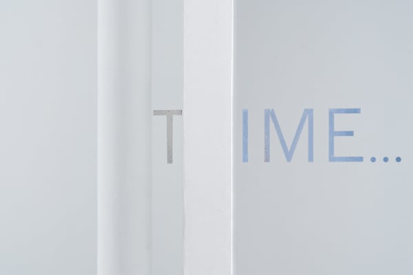 Robert Barry, TIME..., 2025