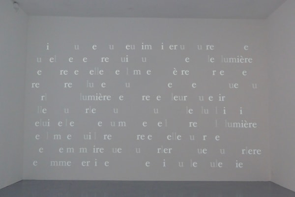 Detanico Lain, Lumière / from Jacques Roubaud, 2021