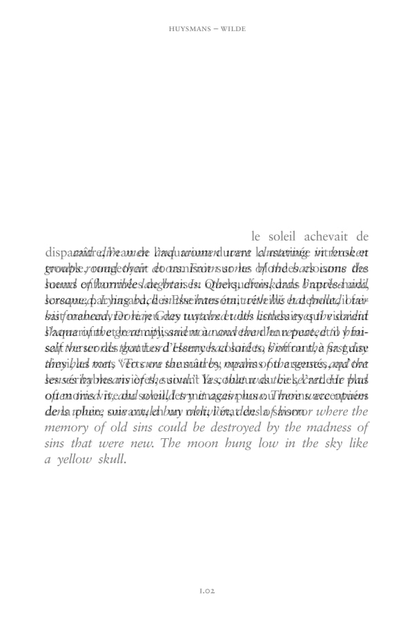 Detanico Lain, Two Voices, Huysmans - Wilde (l-02), 2012