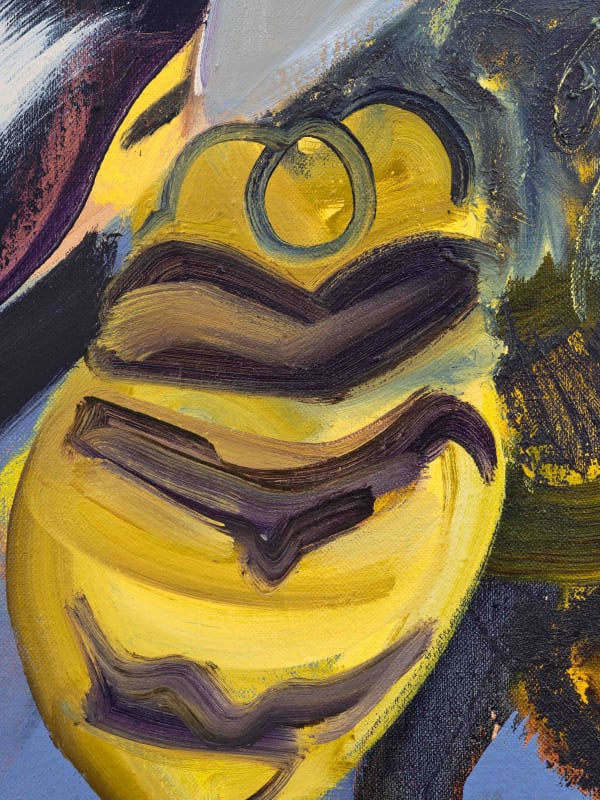 Detail, Invasive, 2023, oil on canvas, 107 x 140 cm | 42 x 55 in