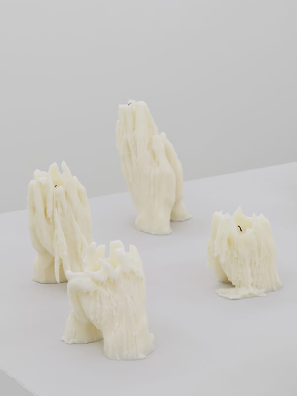 Sculptures, each, Look at This Unbearable Darkness, 2024, wax, various dimensions