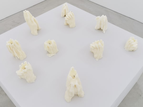 Sculptures, each, Look at This Unbearable Darkness, 2024, wax, various dimensions