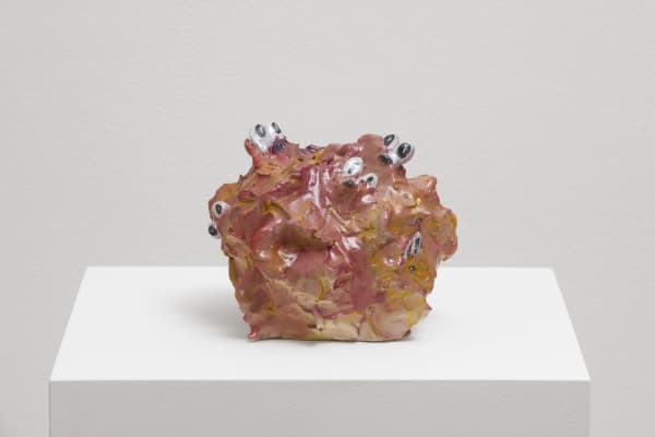 Cassidy Toner, Family-Unfriendly Violence (#4), 2024 glazed ceramic, 25 x 25 x 25 cm