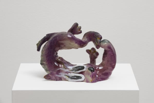 Cassidy Toner, Family-Unfriendly Violence (#4), 2024 glazed ceramic, 25 x 25 x 25 cm