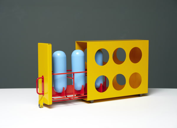 BR-15, 2021, steel, powder coat, 31.8 x 65.4 x 12 cm