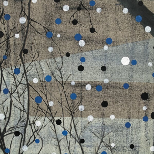 Stiftung Oskar-Helene-Heim 54, 2016, oil, charcoal on canvas, 70 x 70 cm