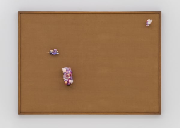 Gallstone_0.1796, 2022, resin, pigment, acrylic gouache, foamex, stainless, fabric, panel