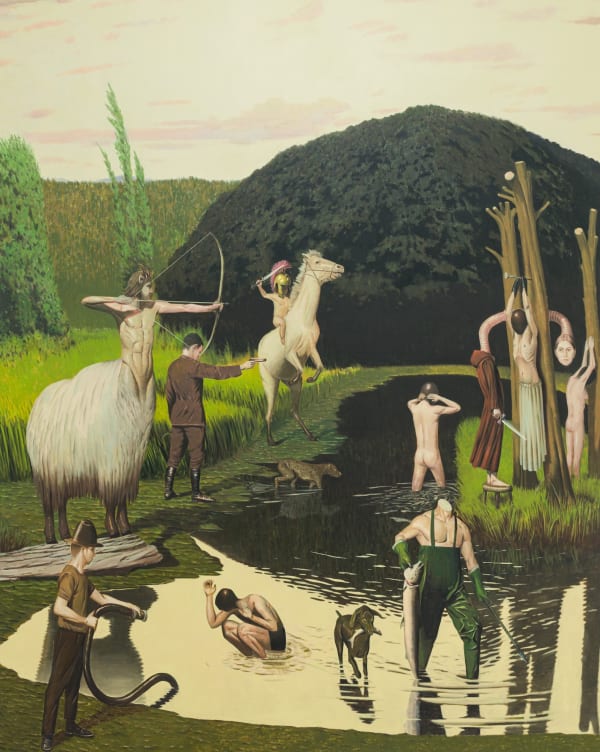 Dredge, 2024, oil on canvas, 73 x 117 cm
