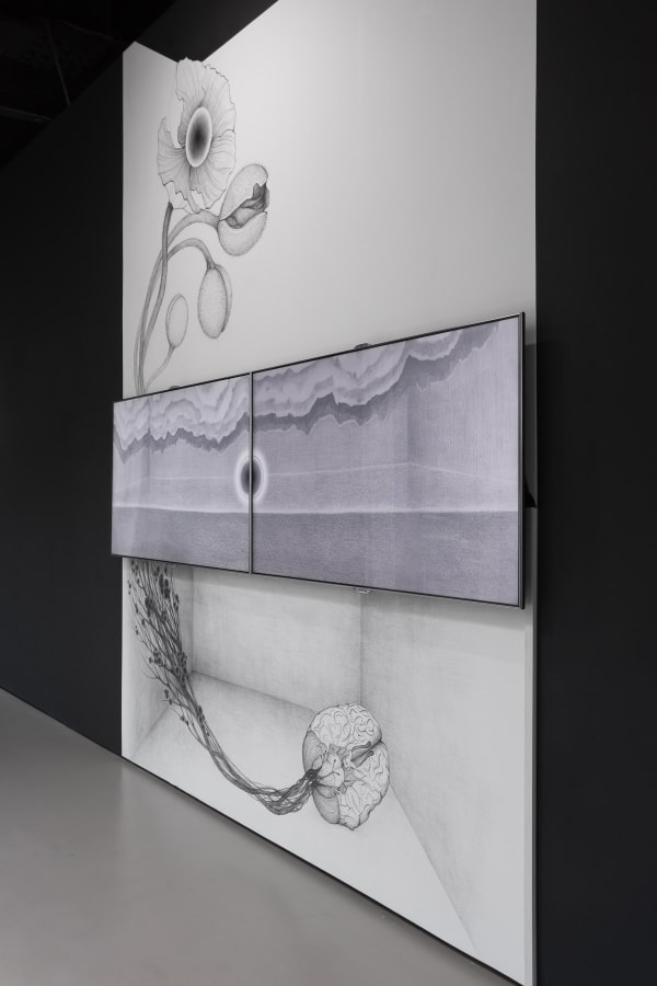 A Moon, 2018, graphite, video, 2 min