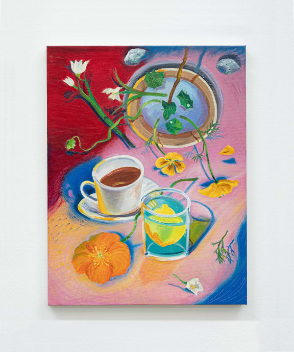 Damask Break, 2022, oil on canvas, 43 x 33 cm