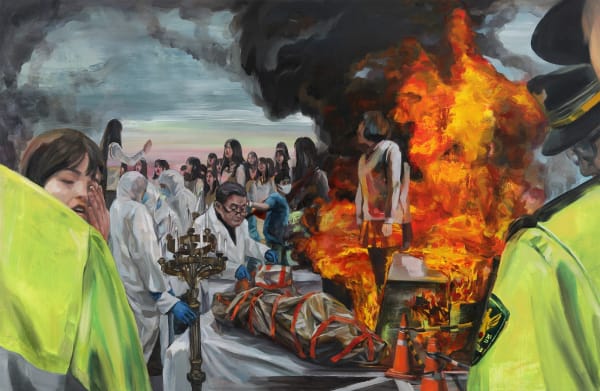 A Hymn for the Perished, 2019, oil on linen, 65 x 100 cm, Pierre Audi Collection