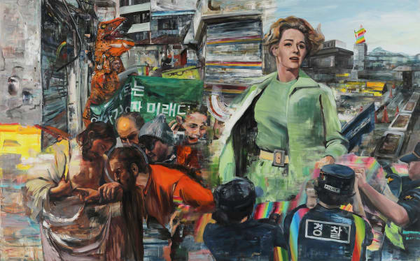 Spiegel Im Spiegel, 2019, oil on linen, 163 x 259 cm, MeyerBergman Heritage Group Collection