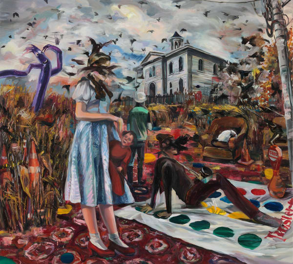 The Garden of Forking Paths, 2017, oil on linen, 90 x 100 cm, EENWERK Gallery Collection