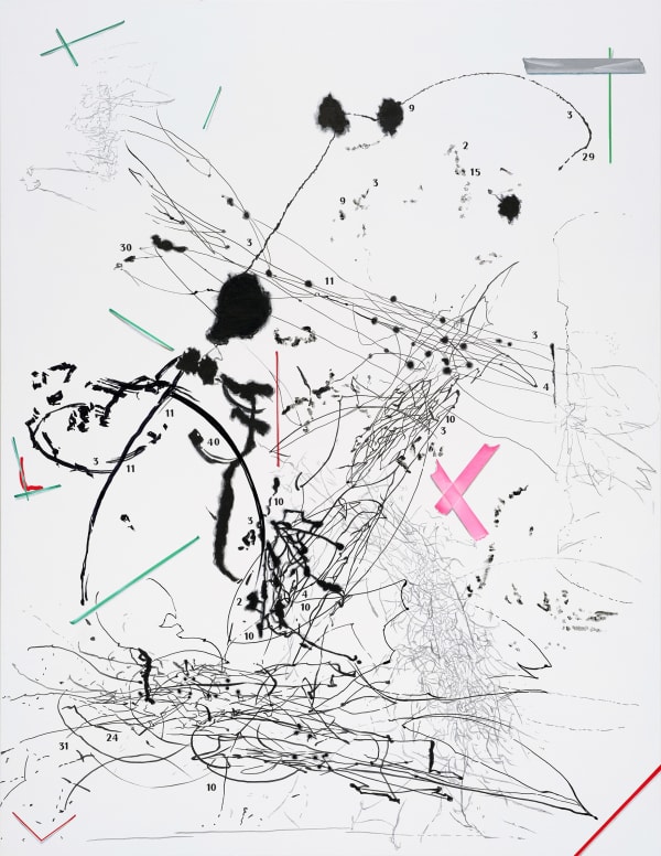 March winds, 2022, mixed media, 145.5 x 112.1 cm