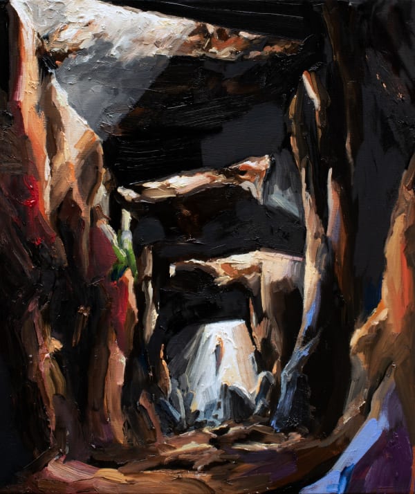 A Corridor, 2024, oil on canvas, 53 x 45 cm