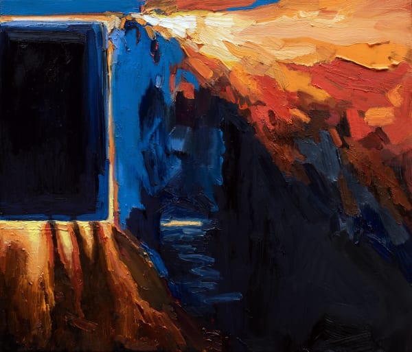 Red Alert, 2024, oil on canvas, 45 x 53 cm