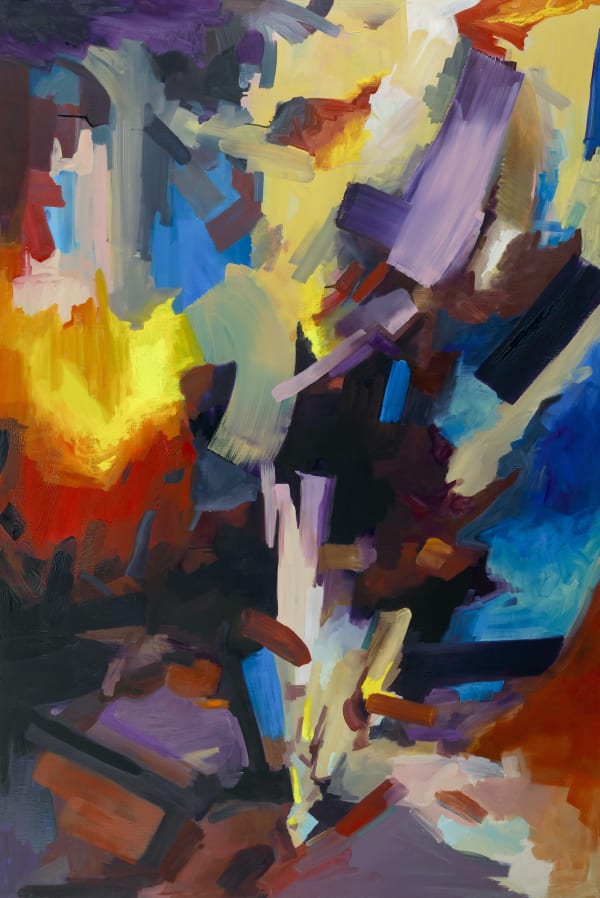 Red Alert, 2021, oil on canvas, 193.9 x 130.3 cm