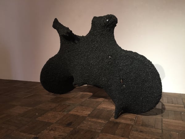 Poetic Moment-bicycle, 2015, coal slag, dimension variable