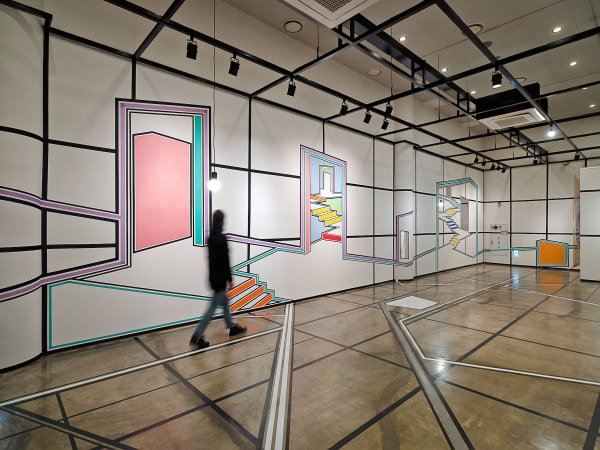 Installation view: Traveling with Imagination Following the Line and Heart, Gangdong Arts Center, 2022