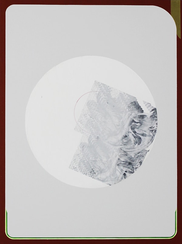 Collage, 2017, acrylic and paper printing on canvas, 116.8 x 91 cm