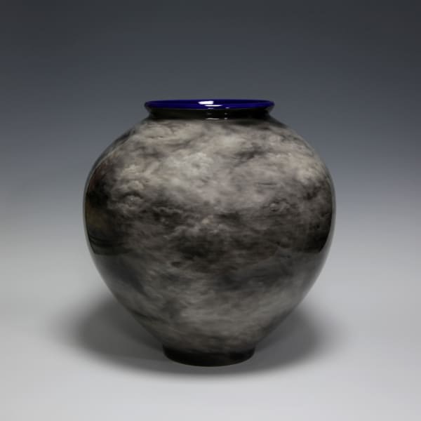Tracing Drawing 2022-#2, 2022, pencil drawing on ceramics, 43 x 43 x 43.5 cm