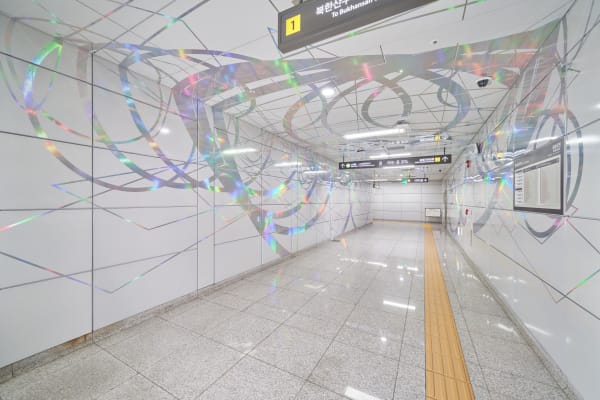 Installation view: Artist Station, Solbat Park Station, 2022