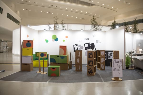 Installation view: Paper Pop x Hong Ju Hee, 2021 DDP Design Fair, Dongdaemun Design Plaza, 2021
