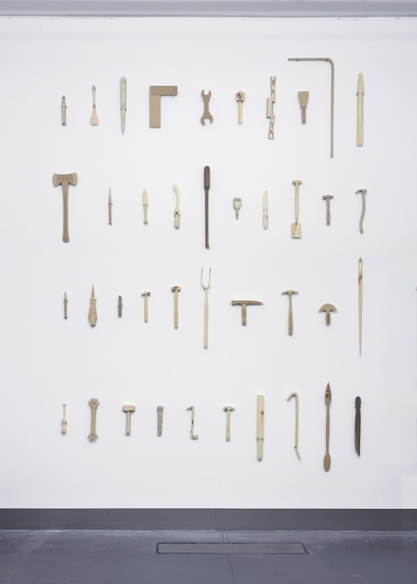 The Weight of Labour, 2015, wood scraps, The Records of Time and Weight of Waste during Production, dimension variable