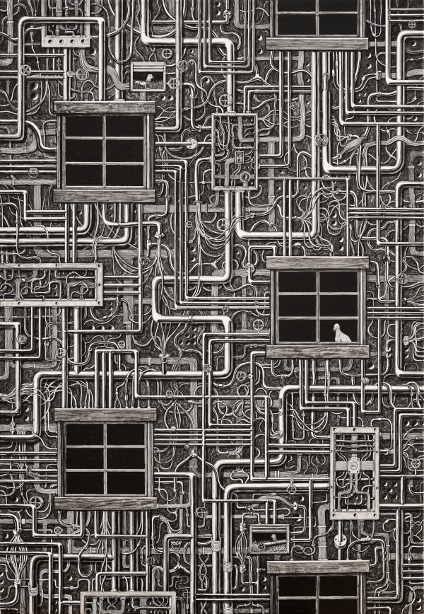 Lee Deok Young, Exposed Building, 2020