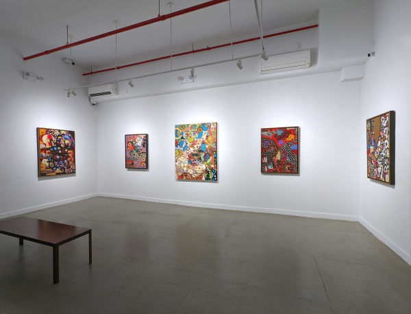 Installation view of our 2022 exhibition Danny Simmons: The Long and Short of It at Westwood Gallery NYC