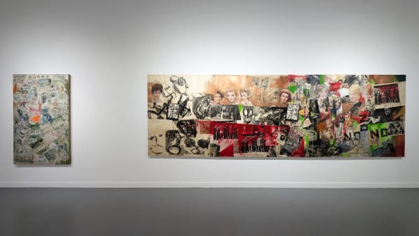 Installation view of our 2024 exhibition Boris Lurie: 100 Years at Westwood Gallery NYC